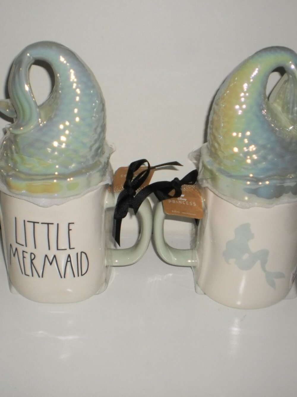 Rae Dunn Disney Little Mermaid Double Sided Ariel Mug with Tail